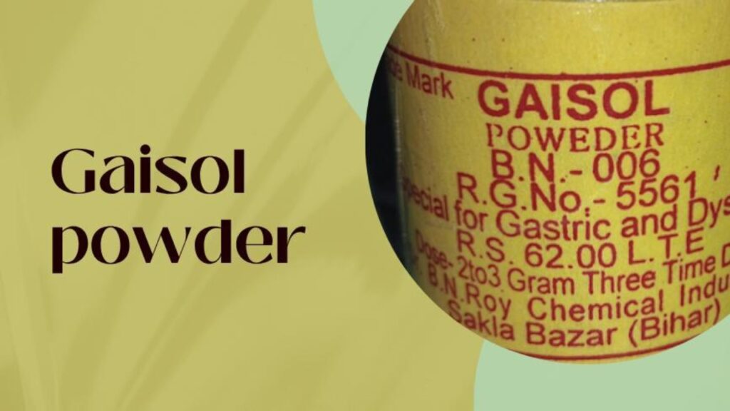 Gaisol Powder – The Ultimate Relief for Gas and Stomach Pain!